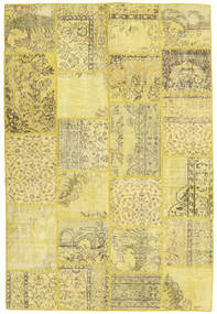  Patchwork Rug 159X236 Wool Yellow Small Carpetvista