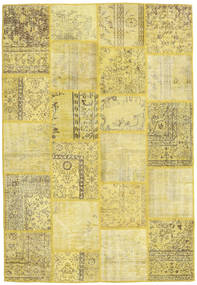 160X235 Koberec Patchwork Moderní Žlutá (Vlna, Turecko) Carpetvista