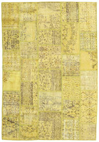 158X232 Tapete Patchwork Moderno Amarelo (Lã, Turquia) Carpetvista
