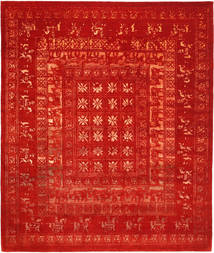 Tapete Roma Moderno Collection 253X305 Vermelho/Vermelho Escuro Grande (Lã, Índia)