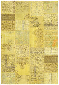  160X231 Patchwork Teppich Gelb Türkei Carpetvista