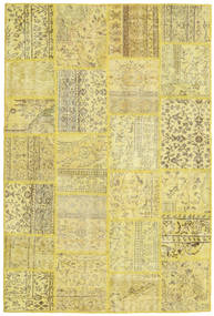  Patchwork Rug 158X237 Wool Yellow Small Carpetvista