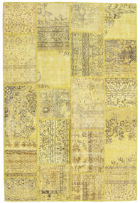 158X235 Tapete Patchwork Moderno Amarelo (Lã, Turquia) Carpetvista