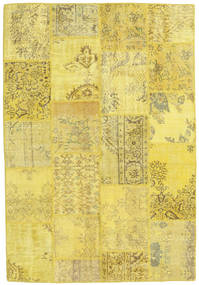 159X230 Patchwork Rug Modern Yellow (Wool, Turkey) Carpetvista
