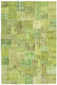  Patchwork Rug 203X301 Wool Green/Light Green Carpetvista