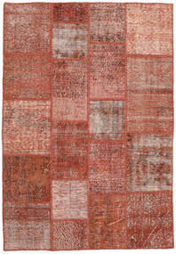  Patchwork Rug 138X200 Wool Red/Orange Small Carpetvista