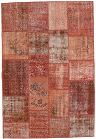 Tapete Patchwork 138X206 Vermelho/Laranja (Lã, Turquia)