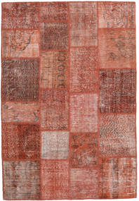  Patchwork Rug 137X204 Wool Red/Orange Small Carpetvista