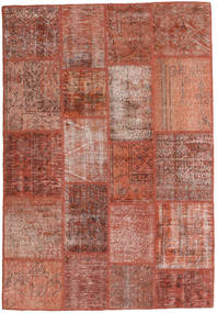 絨毯 パッチワーク 140X201 茶色/オレンジ (ウール, トルコ)