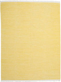  240X340 Einfarbig Groß Diamond Wolle Teppich - Gelb Wolle
