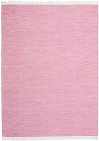  210X290 Plain (Single Colored) Diamond Wool Rug - Pink Wool