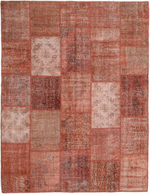 Patchwork Rug 197X254 Red/Orange Wool, Turkey Carpetvista