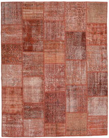  Patchwork Rug 200X251 Wool Red/Orange Carpetvista
