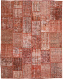 Patchwork Rug 200X255 Red/Orange Wool, Turkey Carpetvista