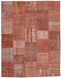 Patchwork Rug 198X253 Red/Orange Wool, Turkey Carpetvista