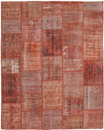 Tapete Patchwork 199X248 Vermelho/Castanho (Lã, Turquia)