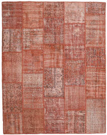  Patchwork Rug 200X253 Wool Red/Orange Carpetvista