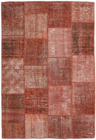 158X233 Patchwork Vloerkleed Modern Rood/Oranje (Wol, Turkije) Carpetvista