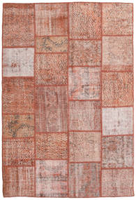 158X233 Patchwork Teppich Moderner Orange/Rot (Wolle, Türkei) Carpetvista