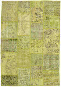 139X203 絨毯 パッチワーク モダン グリーン/グリーン (ウール, トルコ) Carpetvista