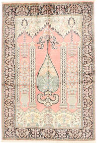  121X183 Small Kashmir Art. Silk Rug Carpetvista