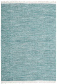 Diamond Wool 160X230 Blå Enkeltfarvet Uldtæppe