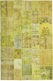 Tapete Patchwork 197X300 Verde/Amarelo (Lã, Turquia)