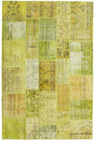 Tapete Patchwork 198X300 Verde/Amarelo (Lã, Turquia)