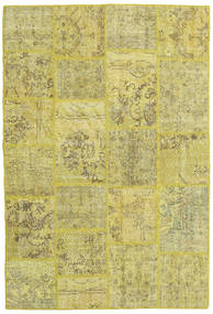  Patchwork Rug 158X234 Wool Yellow Small Carpetvista