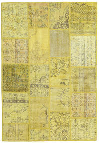 絨毯 パッチワーク 139X202 イエロー/グリーン (ウール, トルコ)