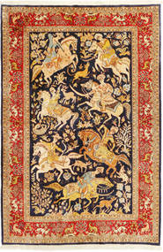 Koberec Orientální Sarough Figurální/Obrazový 158X244 (Vlna, Persie/Írán)