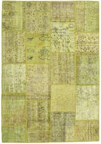 絨毯 パッチワーク 159X231 グリーン/薄緑色 (ウール, トルコ)