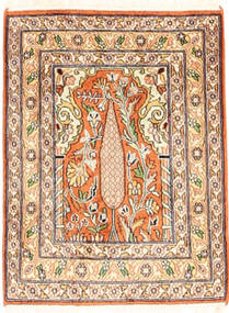 45X62 Kashmir Art. Silk Rug Oriental ( India) Carpetvista
