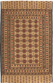 Kelim Golbarjasta Teppich 125X194 Braun/Beige Wolle, Afghanistan Carpetvista