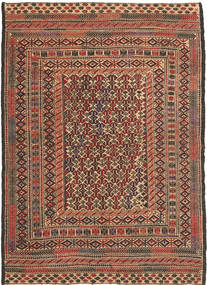  Kilim Afegão Old Style Tapete 148X200 Lã Pequeno Carpetvista