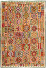  Kilim Afghan Old Style Rug 200X289 Wool Carpetvista