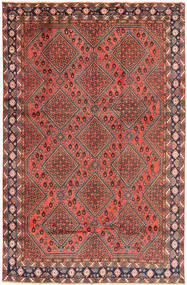  Persischer Afshar/Sirjan Teppich 192X295 Rot/Braun (Wolle, Persien/Iran)