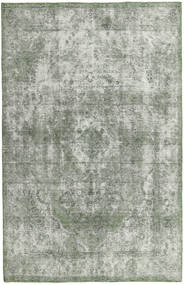 絨毯 カラード ヴィンテージ 194X297 グレー/グリーン (ウール, ペルシャ/イラン)