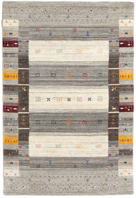  120X180 Small Loribaf Loom Designer Rug - Grey/Multicolor Wool