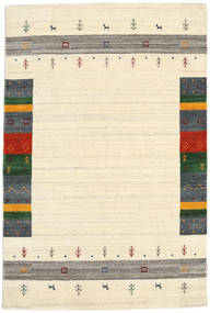  ウール 絨毯 120X180 Loribaf Loom Designer クリームホワイト/マルチカラー 小