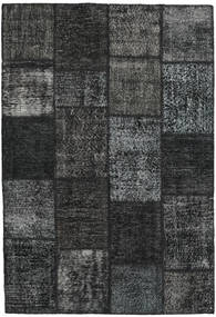  Patchwork Tapete 159X231 Lã Cinza Escuro/Cinzento Pequeno Carpetvista