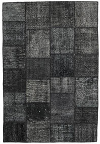  Patchwork Rug 156X231 Wool Dark Grey/Grey Small Carpetvista