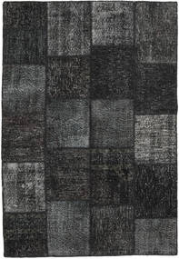 159X232 Patchwork Teppich Moderner Dunkelgrau/Grau (Wolle, Türkei) Carpetvista