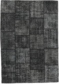 160X233 Patchwork Rug Modern Dark Grey/Grey (Wool, Turkey) Carpetvista