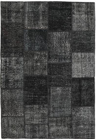  Patchwork Tapete 158X232 Lã Cinza Escuro/Cinzento Pequeno Carpetvista