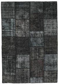 160X232 Patchwork Rug Modern Dark Grey/Grey (Wool, Turkey) Carpetvista