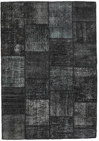  Patchwork Tapete 159X230 Lã Cinza Escuro/Cinzento Pequeno Carpetvista