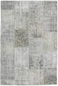  Patchwork Rug 159X233 Wool Grey/Light Grey Small Carpetvista