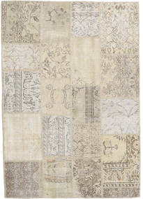 絨毯 パッチワーク 140X200 ベージュ/ライトグレー (ウール, トルコ)