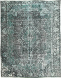274X347 絨毯 カラード ヴィンテージ モダン グレー/グリーン 大きな (ウール, ペルシャ/イラン) Carpetvista